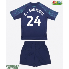 Leicester City Boubakary Soumare #24 Bortaställ Barn 2025-26 Kortärmad (+ Korta byxor)